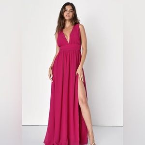 Lulus Magenta Maxi Dress
